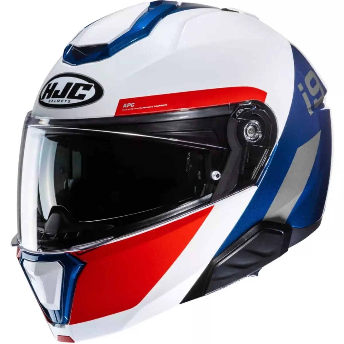 Casque HJC I91 Bina MC21 Bleu Blanc Rouge - Casque Modulable