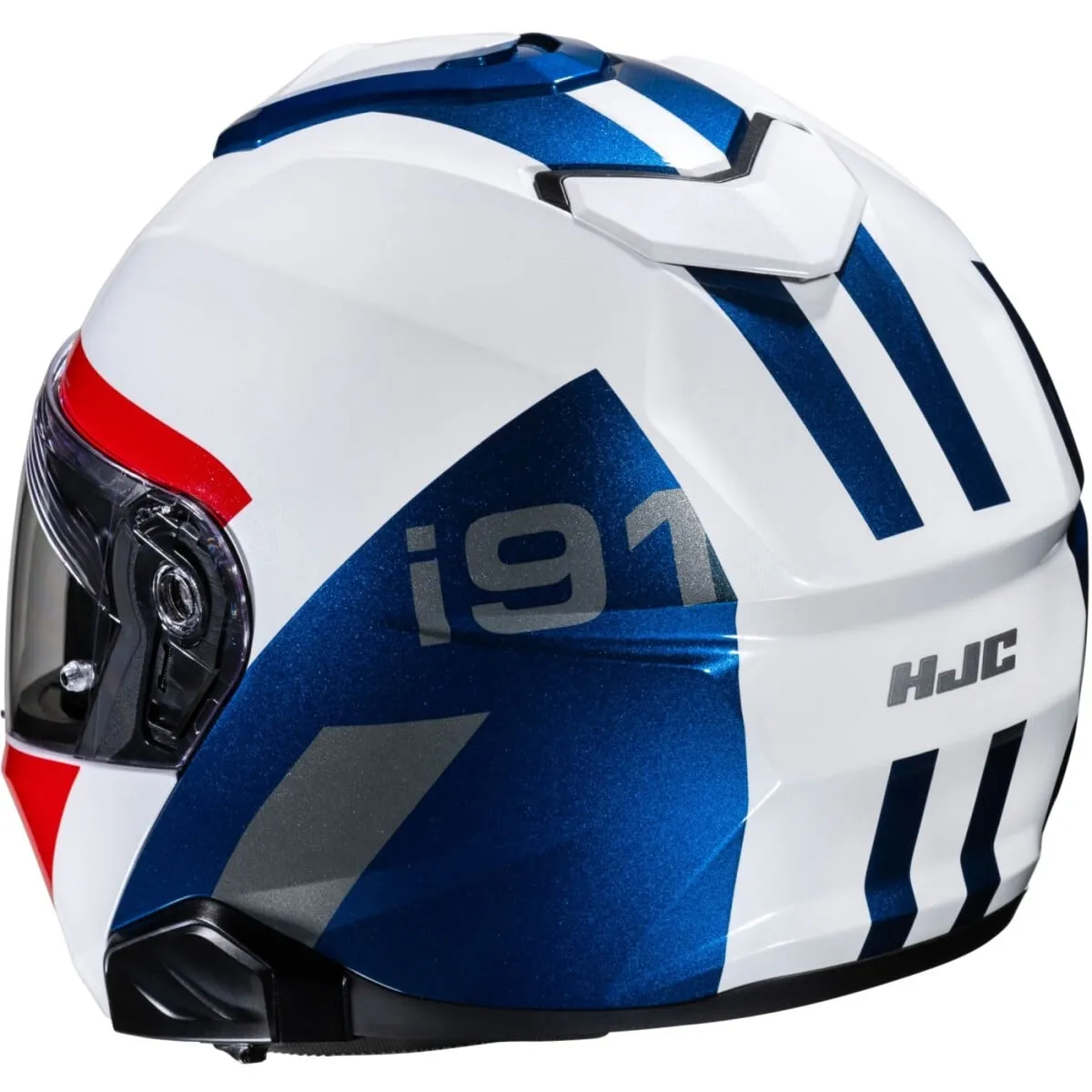 Casque HJC I91 Bina MC21 Bleu Blanc Rouge - Casque Modulable